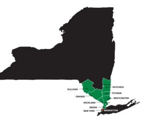 Image: Southern District of New York Bankruptcy Map for Credit Counseling 