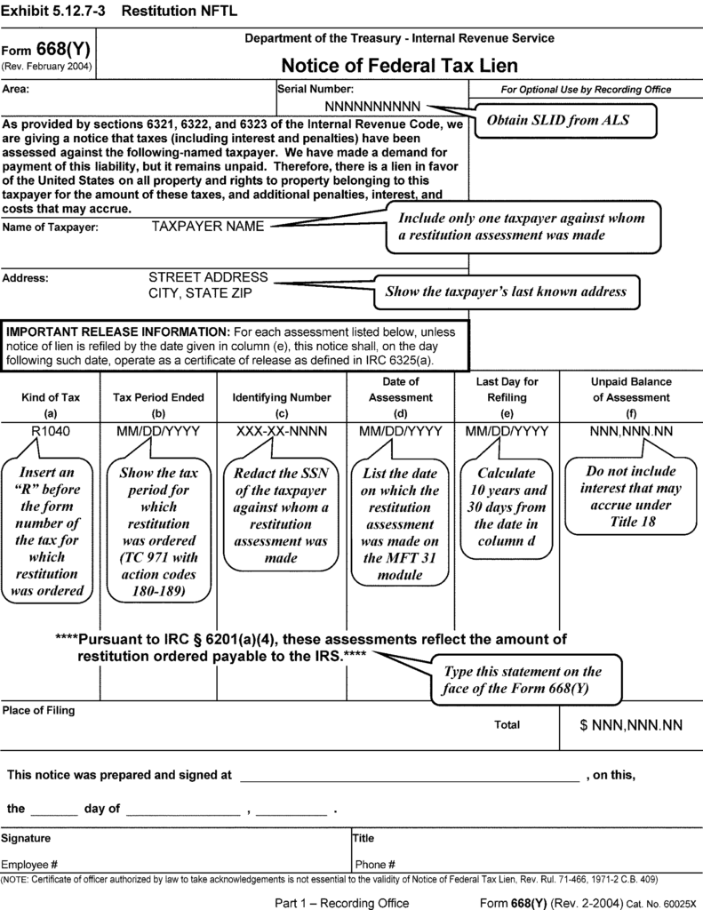 tax lien assignment meaning