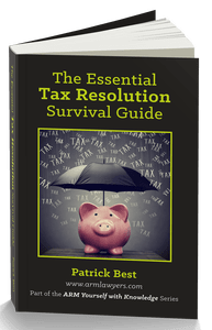 Image: The Essential Tax Resolution Survival Guide is available for free upon request. This book discusses how we can prepare unfiled tax returns on your behalf so you can file bankruptcy.