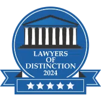 Image: Lawyers of Distinction 2024 badge